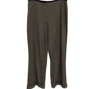 J. Jill Wide Leg Trousers With Velvet Trim Waist